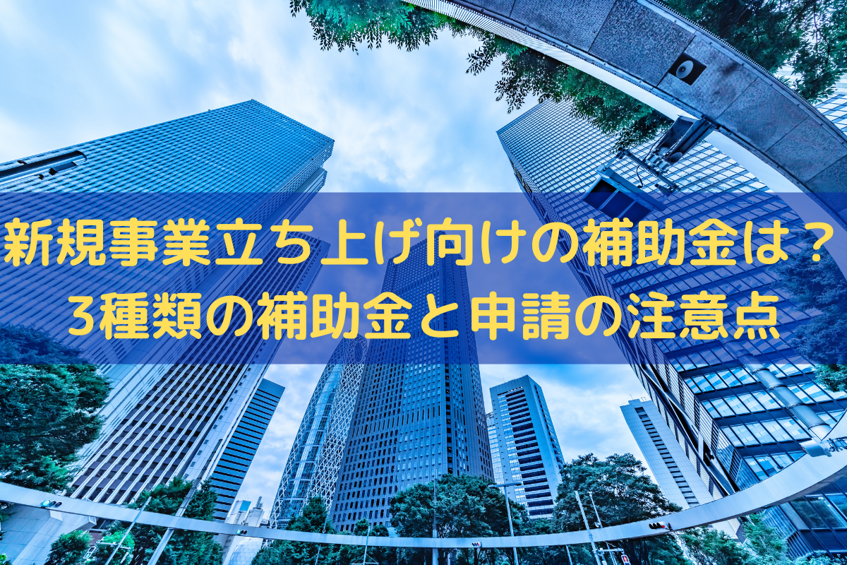 新規事業立ち上げに活用できる補助金