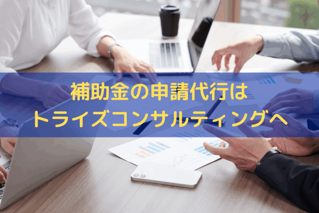 補助金の申請代行はトライズコンサルティングへお任せください
