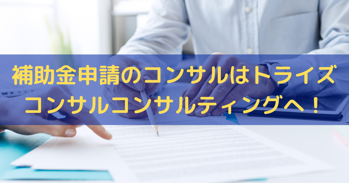 補助金申請のコンサル