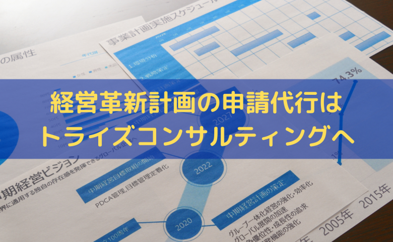 経営革新計画の申請代行はトライズコンサルティングへ