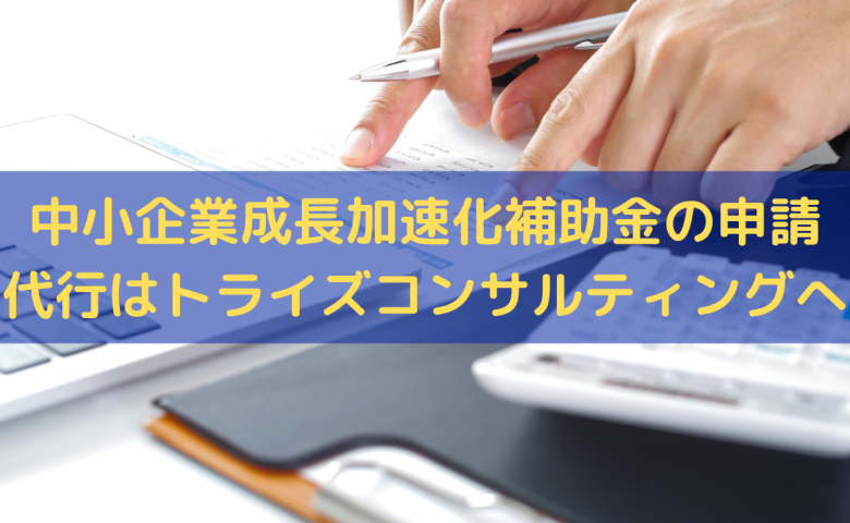 中小企業成長加速化補助金の申請代行ならトライズコンサルティングへ
