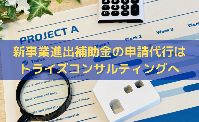 新事業進出補助金の申請代行・サポートはトライズコンサルティングへ